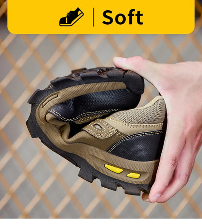 New men's safety shoes, puncture resistant work shoes, men's protective shoes, wear-resistant work boots  Tactical Boots