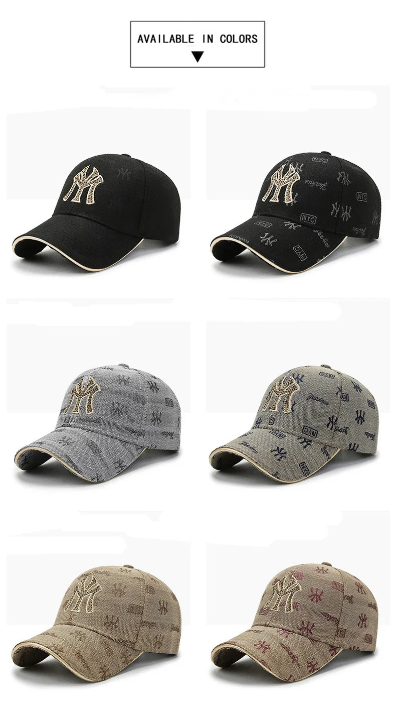 Spring And Autumn New Men's And Women's Baseball Caps Korean Fashion Embroidery Letter Caps Outdoor Leisure Travel Sun Hats