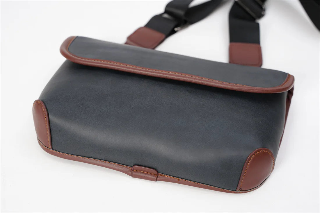 Casual Fashion Crossbody Bag Men Flap Shoulder Bag Vintage Design Shoulder Messenger Bags Unisex Mobile Phone Sling Handbags