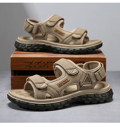 Sandals men summer fashion new style outdoor wear soft sole wear-resistant anti slip anti odor breathable dual-use beach sandals
