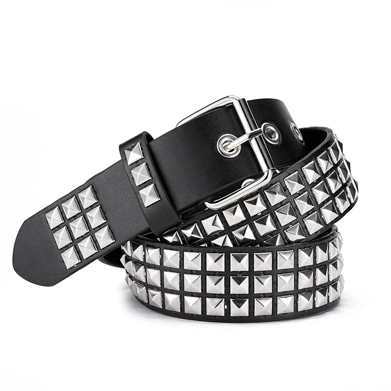 Fashion New Bronze Belt Metal Belt Men And Women Punk Hardware Jeans Belt Y2K Belt Designer Belt Women's BeltUniversal Box