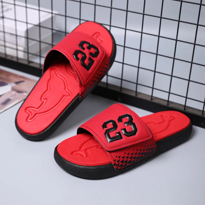 Men's Platform Slippers EVA Soft Soled Pillow Slippers Summer Beach Flip Flops Anti Slip Bathroom Home Fashionable Slippers