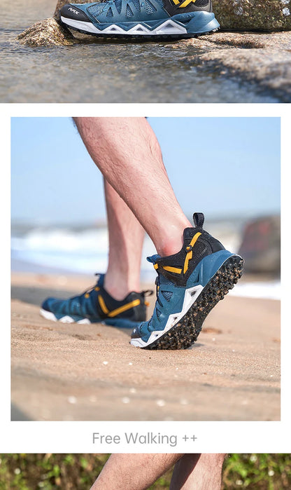 Rax Men's Aqua Upstreams Shoes Quick-drying Breathble Fishing Shoes Women Hole PU Insole Anti-slip Water Shoes