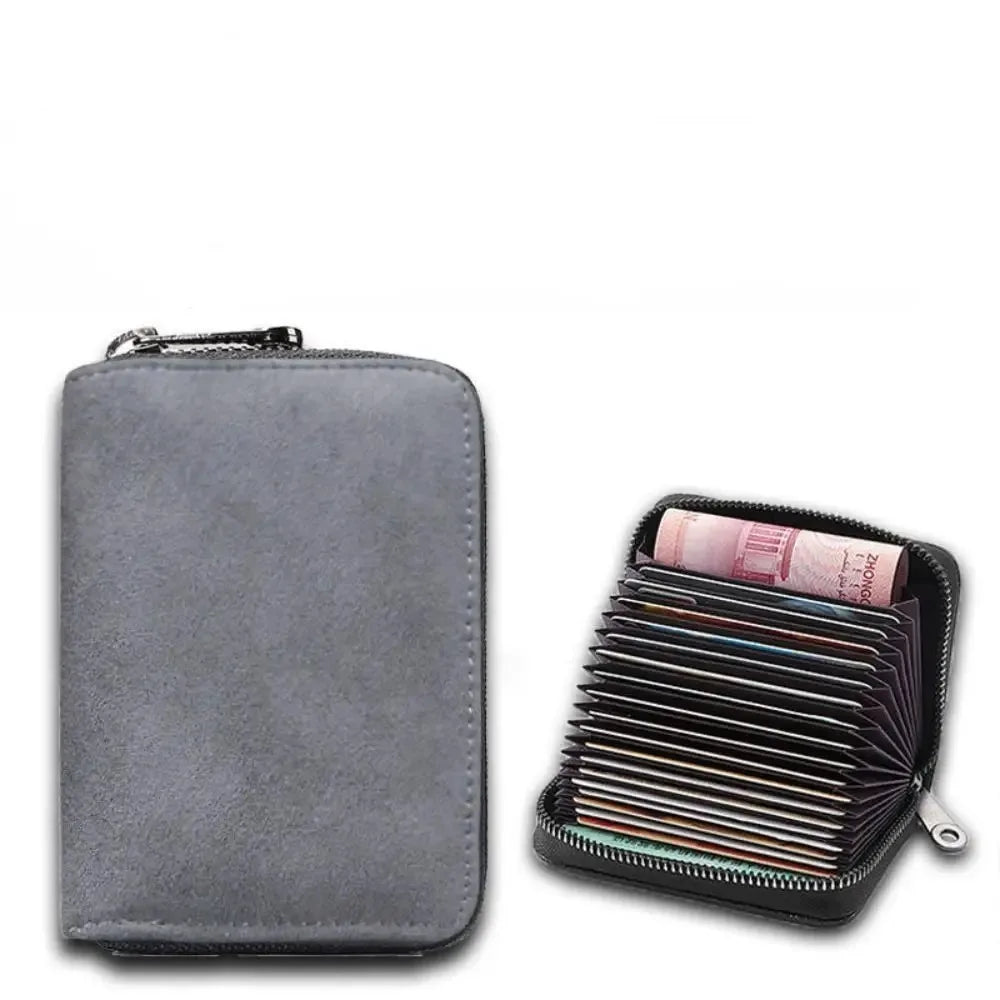 Supernatural Multifunctional Card Bag 11 Cards Slot Credit Card Holder Anti Demagnetization Wallets Cover Zipper Wallet for Men