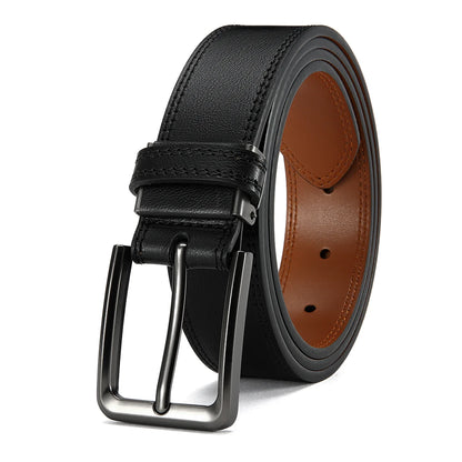 Men's Fashionable Leather Belt Men's High-quality Leather Belt Business Automatic Buckle Ratchet Belt Randomly Adjustable
