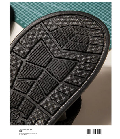 Men's flip flops summer trendy wear non-slip rubber sole sandals fashionable casual foot-clip flop comfortable beach shoes