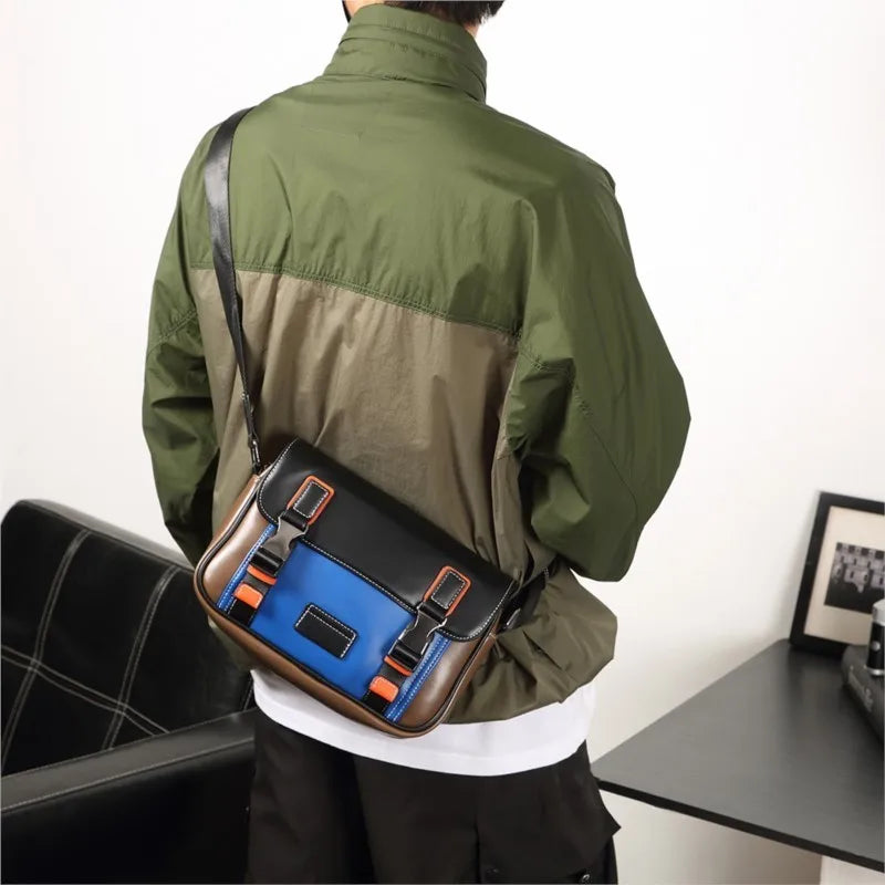 2026 New Designer Crossbody Bag for Men Bags Leather Casual Man Messenger Bag Male Bag Sling Pack Shoulder Bag Luxury Brand