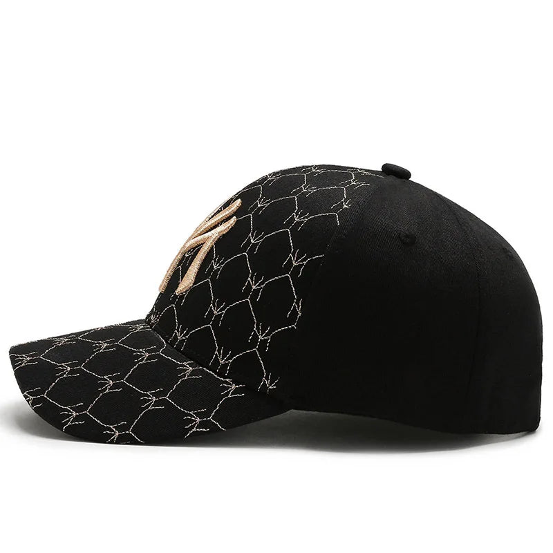 Fashion New MY Embroidered Baseball Cap Men Women Outdoor Sport Visor Sun Hat Adjustable Breathable Snapback Hip Hop Hats Gorras