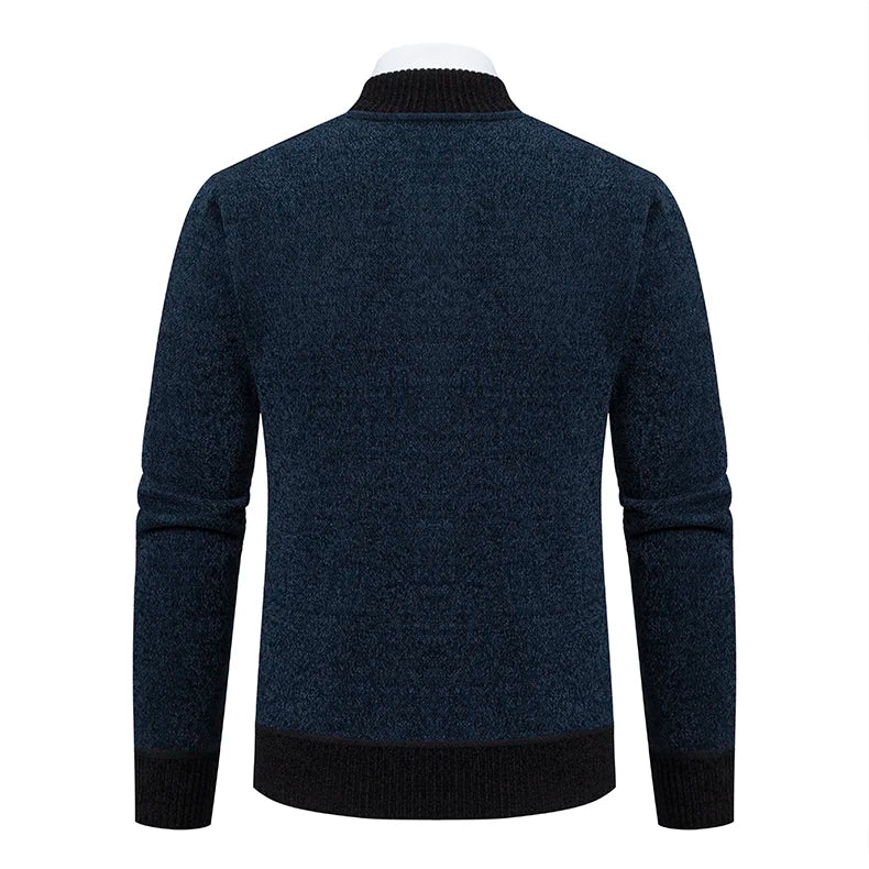 Vintage Men Knitted Sweaters Cadigan Men's Casual Fashion Button Up Cardigans Jackets Autumn Winter Jumper Coat