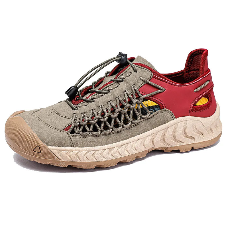 Men's Sandals Summer New Wear-resistant Breathable Simple White Sole Men's Beach Shoes
