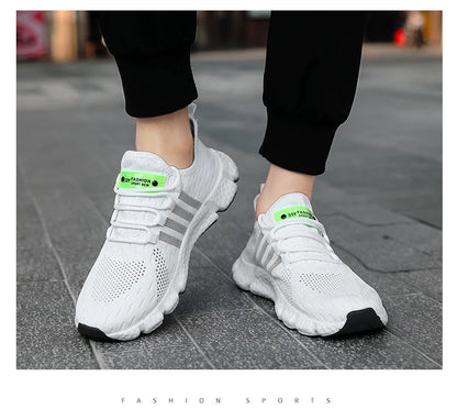 Men Shoes Breathable Classic Running Shoes For Women Outdoor Light Comfortable Mesh Shoes Slip On Walking Sneakers Unisex Tennis