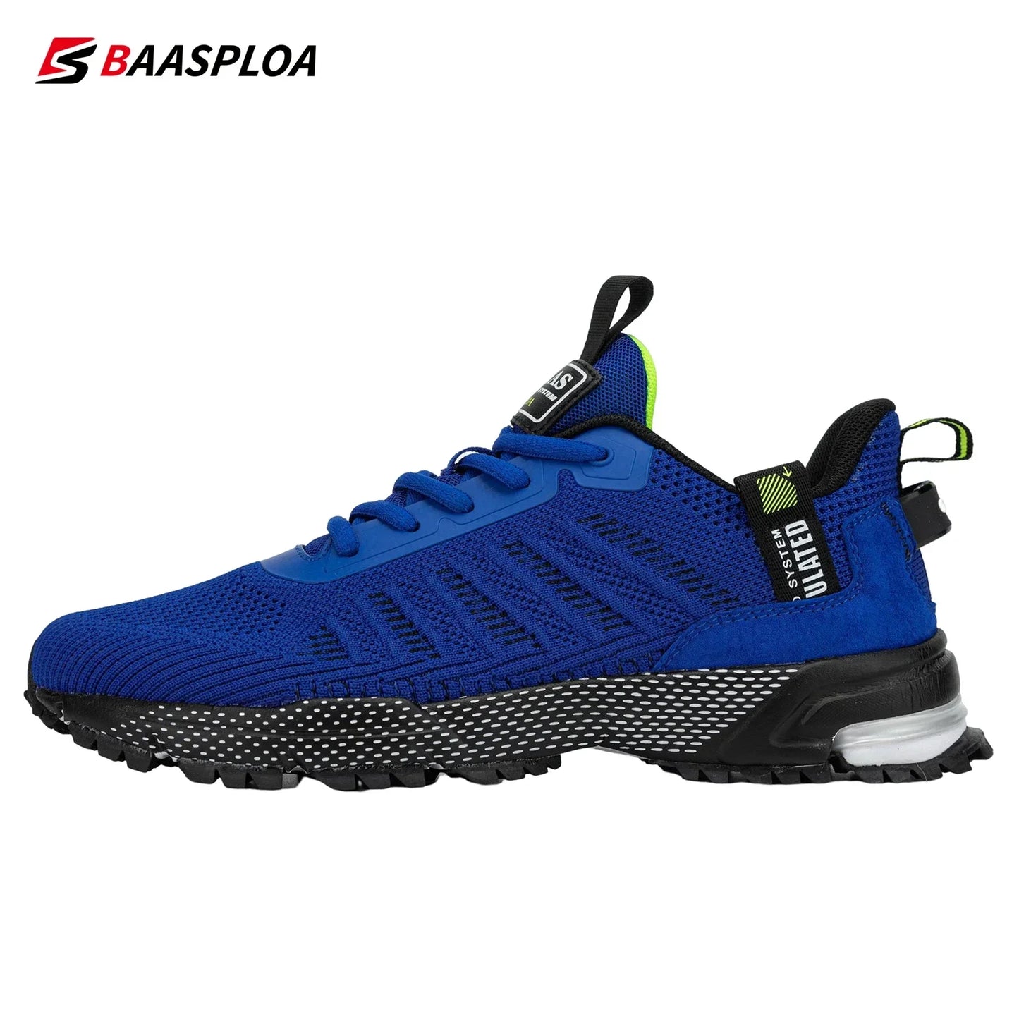 Baasploa Men Running Shoes Lightweight Breathable Jogging Sport Shoes Male Lace-up Fashion Comfort Casual Sneakers Non-slip