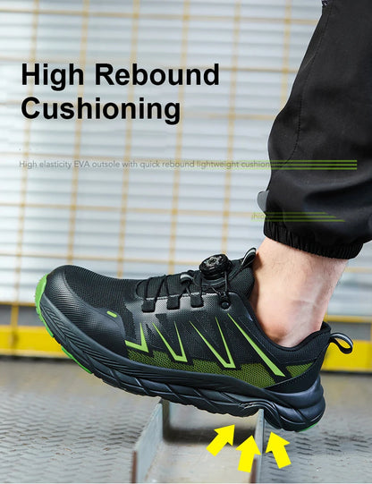 Fashion Safety Shoes Men Steel Toe Work Shoes Anti-smash Anti-puncture protection Construction Functional Shoes Men Work Boots