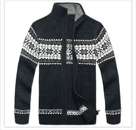 White Vintage Cardigan Knitted Autumn Knitted Men Sweater Clothing Coats Jackets Man Flower Sweater Men 2024 Black Blue