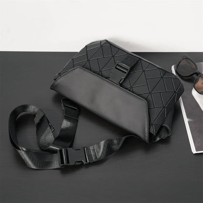 High-quality Fashion Men's Crossbody Bag Geometric Shoulder Messenger Bag Men Back Pack Waist Bag Crossbody Bags for Men Satchel