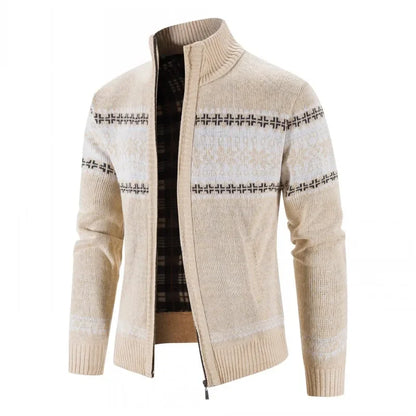LEGIBLE 2025 Men's Sweaters Autumn Winter Wool Zipper Cardigan Sweaters Man Casual Knitwear Sweatercoat Male