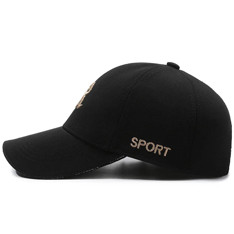 Fashionable letter R embroidered baseball cap for men and women, hip-hop trend for spring, summer, autumn, outdoor adjustable ca