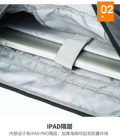 14 Pocket Men Shoulder Messenger Bag Waterproof Crossbody Bags Waterproof Oxford Travel Handbag Large Capacity Storage Work Bags