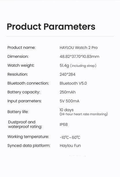 HAYLOU Watch 2 Pro (LS02 Pro) Smartwatch 1.85inch Large Display 100 Workout Modes Smart Watch for Men Heart Rate Monitoring