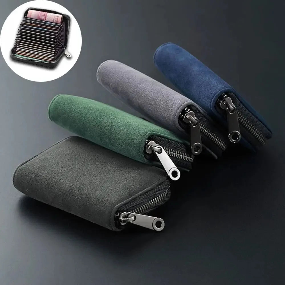 Supernatural Multifunctional Card Bag 11 Cards Slot Credit Card Holder Anti Demagnetization Wallets Cover Zipper Wallet for Men