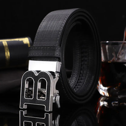 High Quality Wide 3.4cm Men Belt Genuine Leather Canvas Luxury Strap Male Belts For men jeans New Fashion Classice Buckle belt
