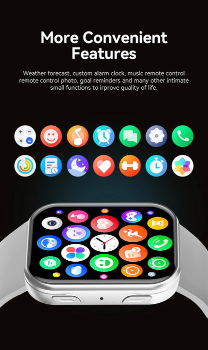 VS30 PRO Smart Watch 1.93-inch AMOLED Display Bluetooth Call Sports Modes Health Monitoring 1ATM Waterproof Custom Watch Fa