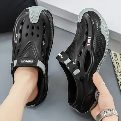 Summer New Design Men's Beach Clogs Outdoor Sandals Comfortable Slippers EVA Slides Men Casual Garden Shoes Male Beach Sandals