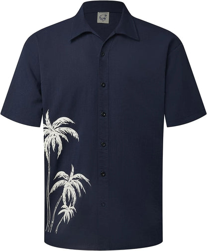 Men's Coconut Tree 3D Print Shirt for Summer - Quick-Drying, Loose Fit, Suitable for Everyday Wear, Perfect for Beach Vacations