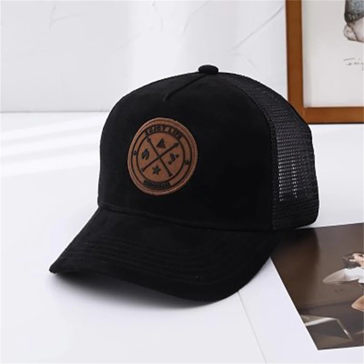 Mesh breathable baseball cap dome summer new sun protection sun visor hard top hat outdoor running sports cap duckbill cap
