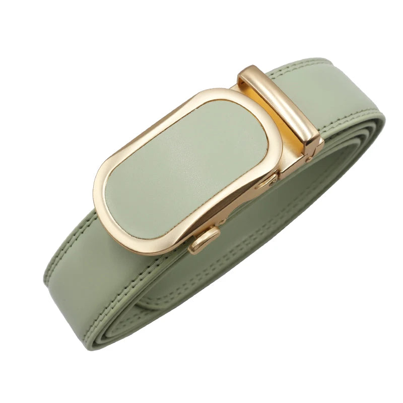 Women man Genuine Leather Belt For Female Strap Casual All-match Ladies Adjustable Belts Designer Automatic man belt buckle
