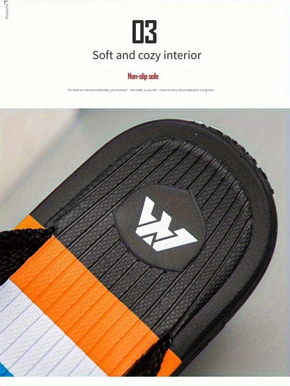 Summer new thick-soled casual flip-flops for men, anti-slip, anti-odor and wear-resistant, beach flip-flops for outdoor wear