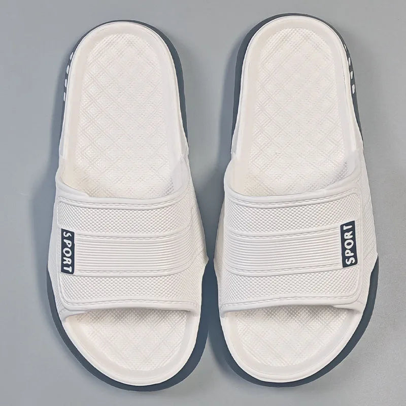 Plus Size 47 Non Slip Bedroom Slippers Men Summer 2026 Lightweight EVA Indoor Slippers Fashion Patchwork Man's Soft Home Slides