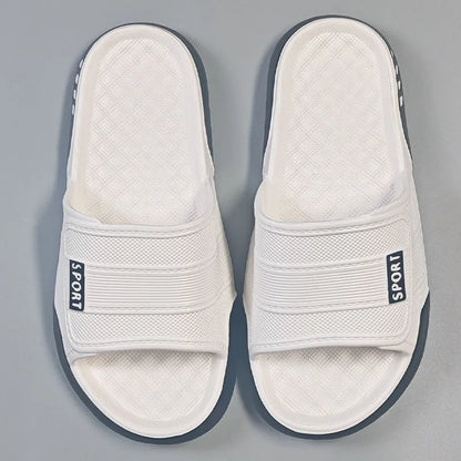 Plus Size 47 Non Slip Bedroom Slippers Men Summer 2026 Lightweight EVA Indoor Slippers Fashion Patchwork Man's Soft Home Slides