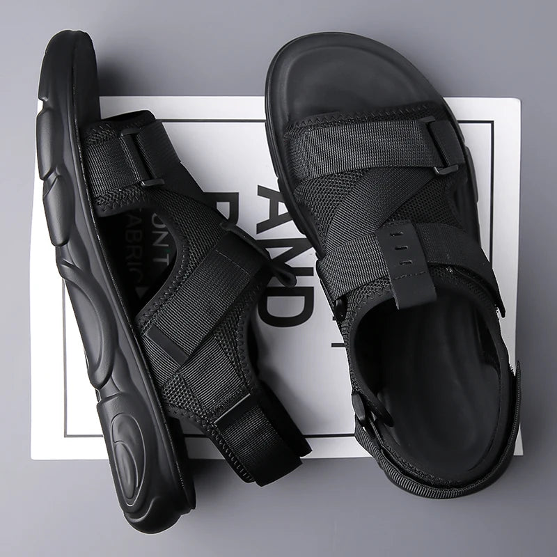YRZL Sandals Soft Comfortable Non-Slip Men Shoes High Quality Beach Sandals Mens Gladiator Sandals Summer Casual Flat Shoes