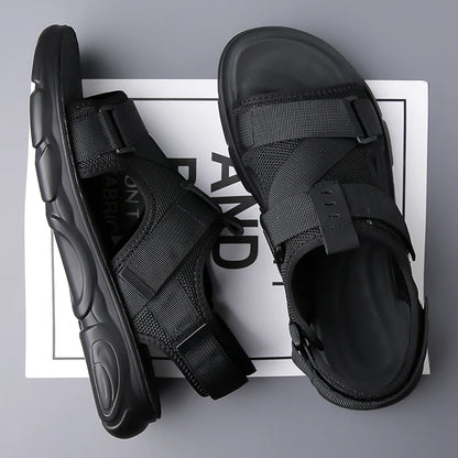 YRZL Sandals Soft Comfortable Non-Slip Men Shoes High Quality Beach Sandals Mens Gladiator Sandals Summer Casual Flat Shoes