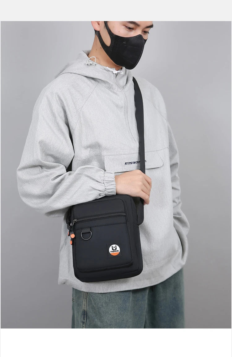 3 Layers Design Men's Small Bag Lightweight Oxford Men's Pouch Crossbody Bags For Man Fashion Casual Men's Handbag ShoulderBag