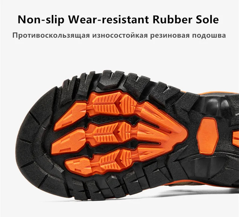 Brand Summer Men's Sandals Genuine Leather Men Slippers Gladiator Men Beach Sandals Soft Comfortable Outdoors Wading Shoes 38-47