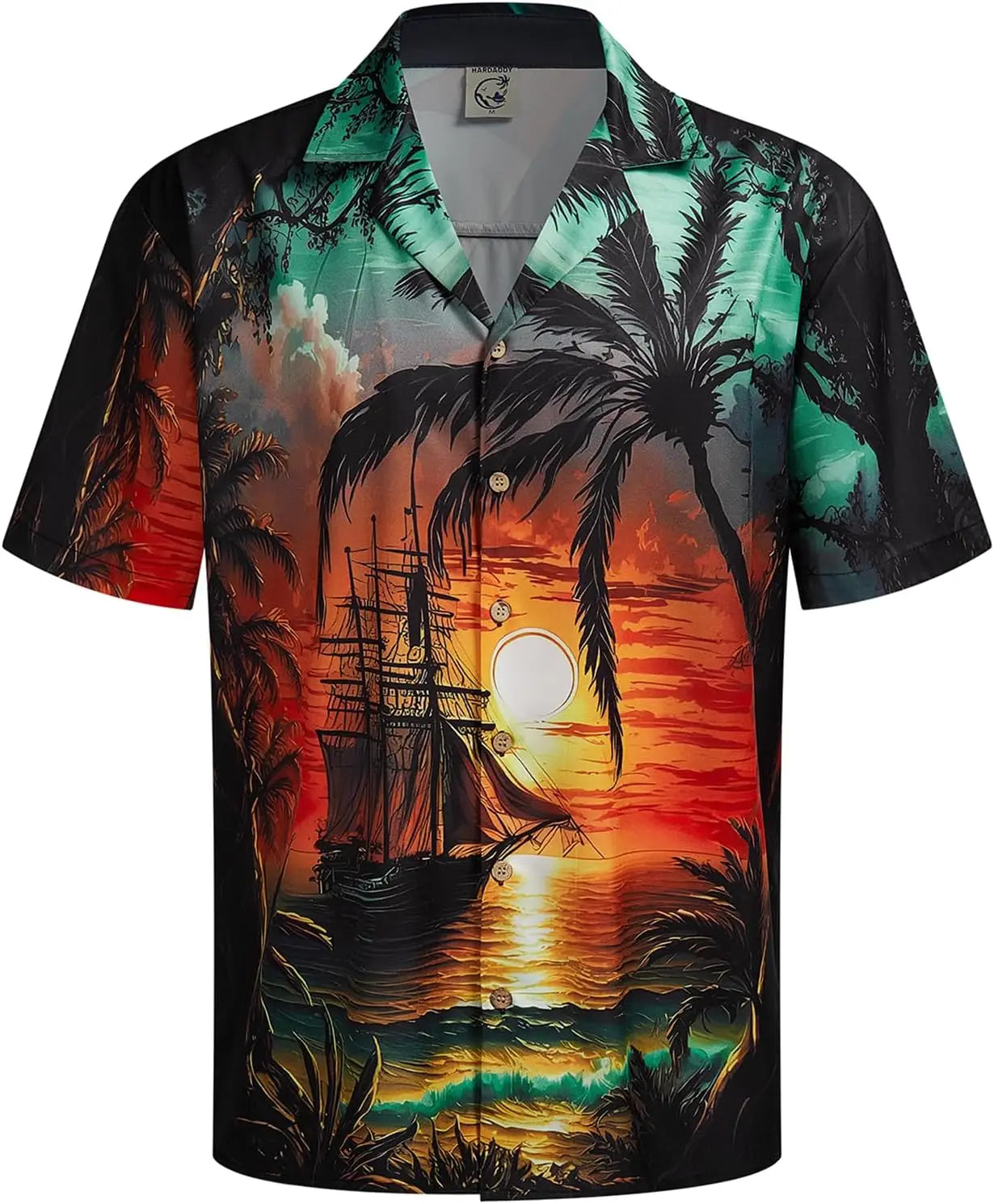 Men's Coconut Tree 3D Print Shirt for Summer - Quick-Drying, Loose Fit, Suitable for Everyday Wear, Perfect for Beach Vacations