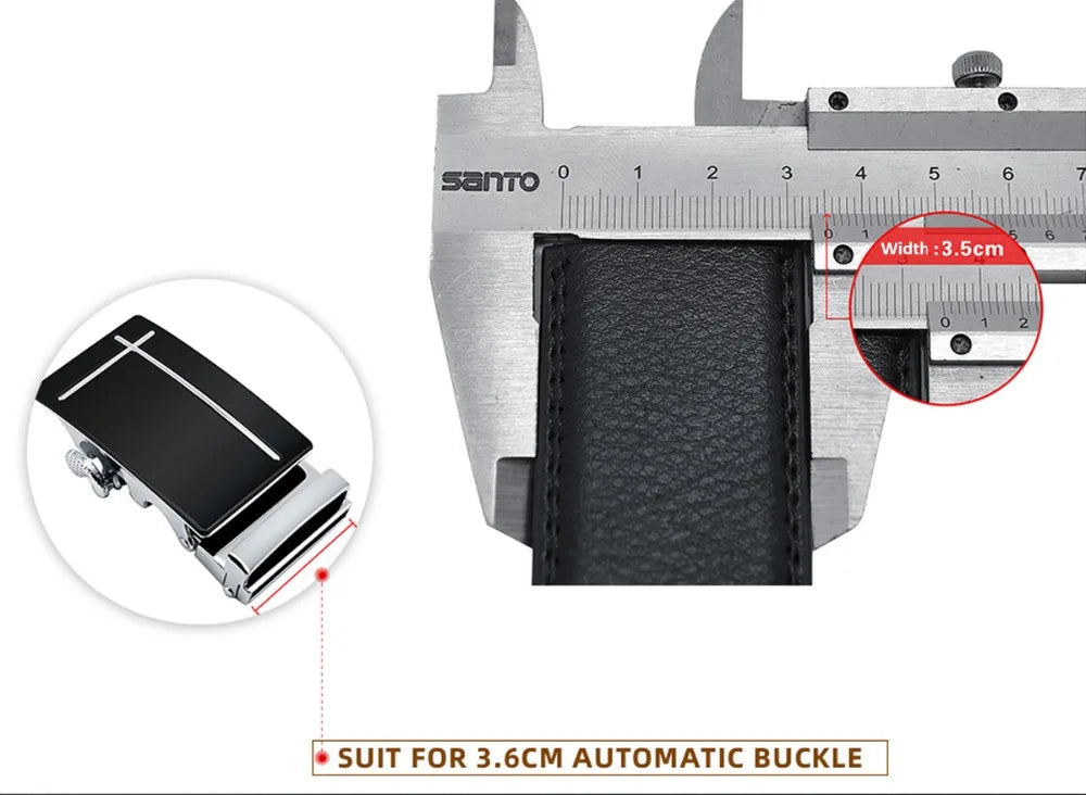 Men Belt Genuine Leather Belts Without Buckle Black Brown Men's Belts Without Buckle Cowskin  Luxury Belt  Cinturones Para Mujer