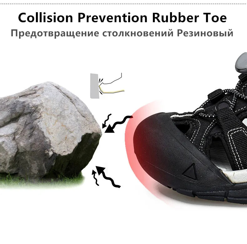 Big Size Summer Outdoor Couple Sandals Breathable Men Hiking Shoes Water Beach Men's Sandals Camping Climbing Aqua Men Sneakers