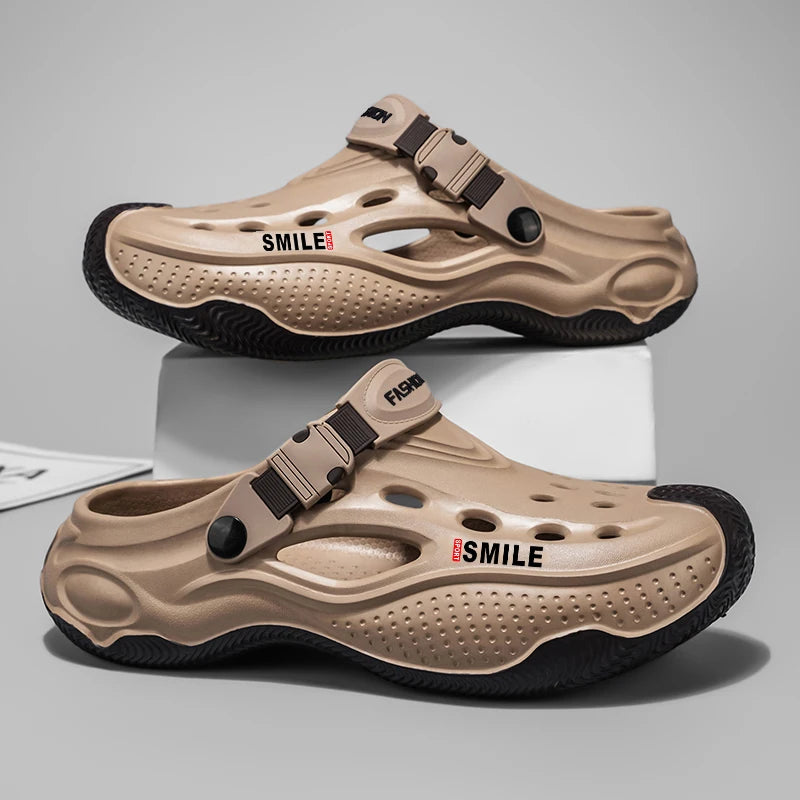 Summer New Design Men's Beach Clogs Outdoor Sandals Comfortable Slippers EVA Slides Men Casual Garden Shoes Male Beach Sandals