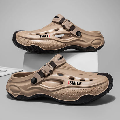 Summer New Design Men's Beach Clogs Outdoor Sandals Comfortable Slippers EVA Slides Men Casual Garden Shoes Male Beach Sandals
