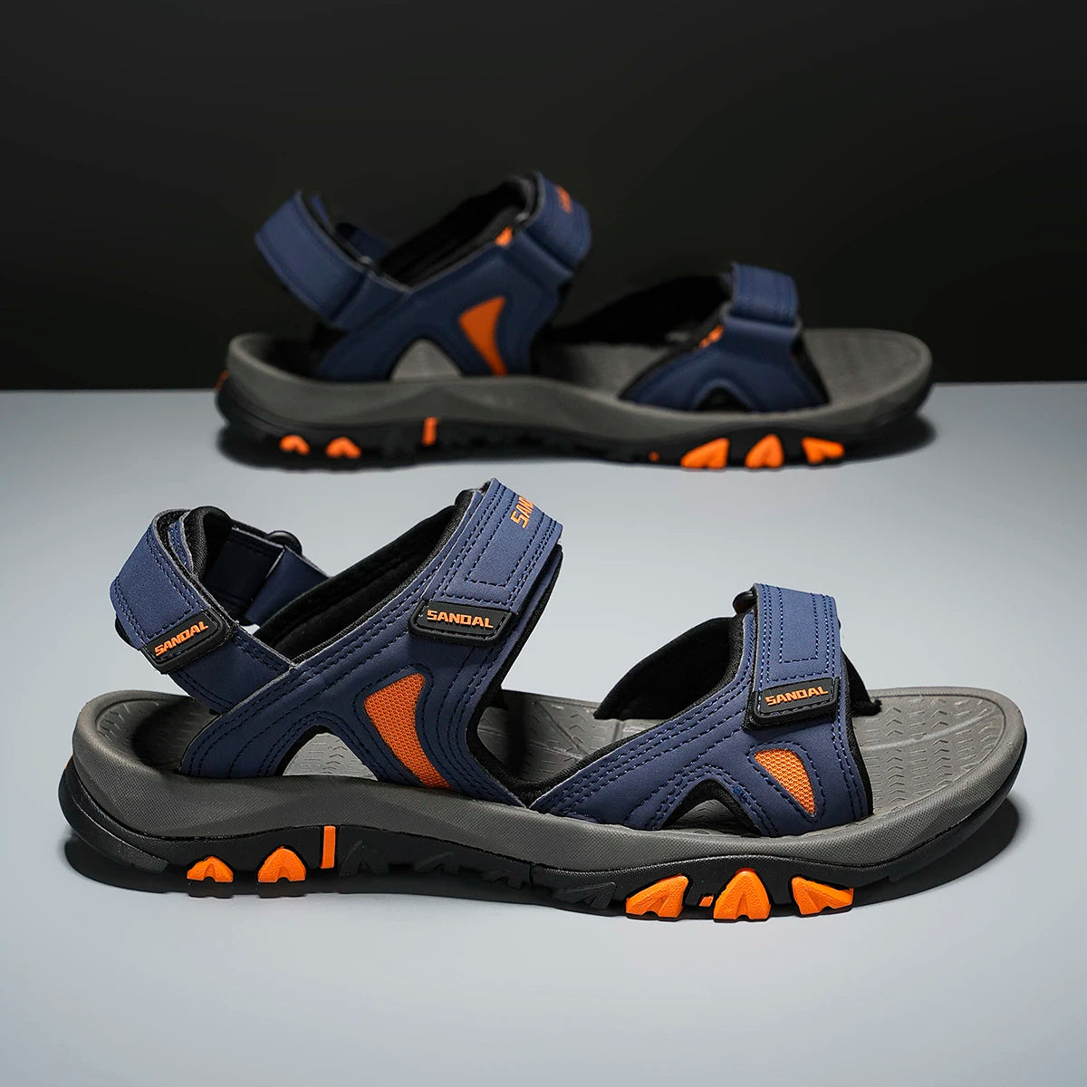 Men's Casual Sports Sandals Outdoor Hiking Sandals Comfortable Non-Slip Beach&Trekking Sandals Plus Size Adjustable