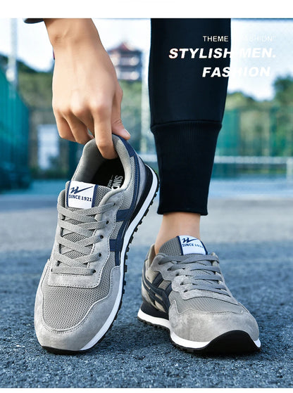 Double Star Training Walking Shoes, Breathable Mesh Sports Shoes, Versatile Fashion Trendy Men's Shoes