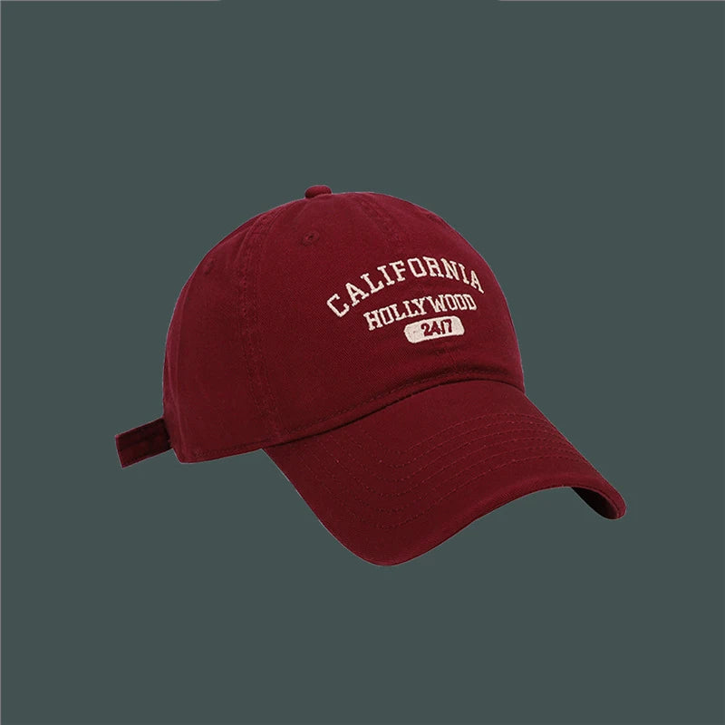 Retro Letter Embroidery Baseball Caps For Women Men Summer Sport Visors Snapback Cotton Cap Unisex Hip Hop Hat Streetwear Hats