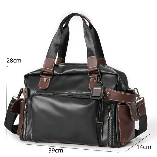 High Quality Handbag Men Business Briefcase Vinatge Fashion Top-Handle Bags For Men Large capacity Travel Laptop Bags Satchels
