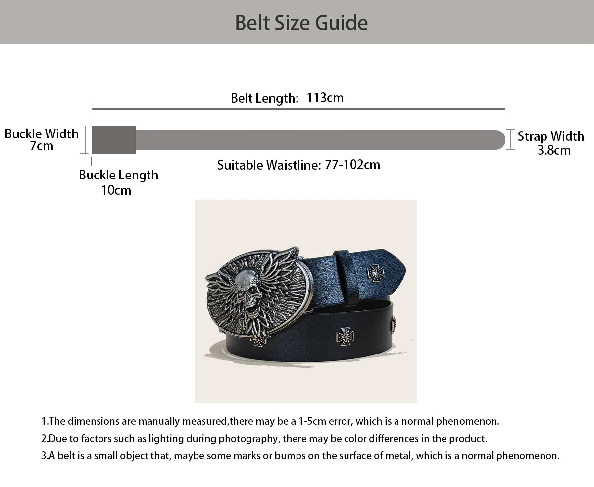 Black Punk Style PU Leather Belt Unisex Gothic Fashion Accessory Cross rivet decoration Y2K rock hip-hop style Jeans Belt Gift