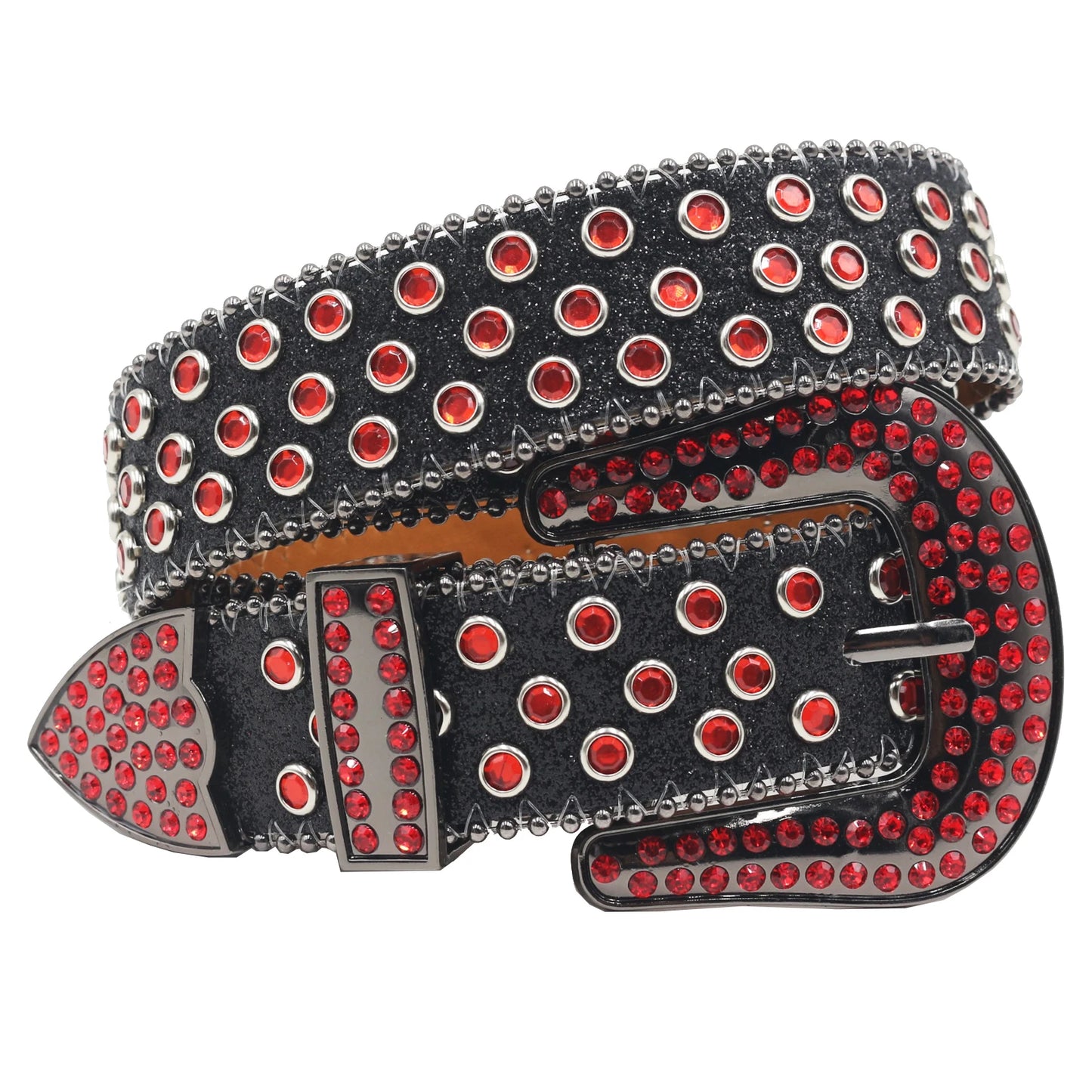 Rhinestone belt Leopard Shiny leather belts for women western rhinestone studded belt men vintage diamond  belt jeans waistbands