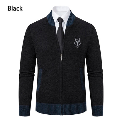 Vintage Men Knitted Sweaters Cadigan Men's Casual Fashion Button Up Cardigans Jackets Autumn Winter Jumper Coat
