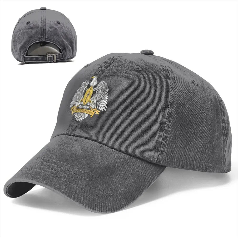 Men Baseball Cap South Sudan Emblem Charcoal Washed Denim Classic Vintage Cotton Dad Trucker Hat Unisex Adult